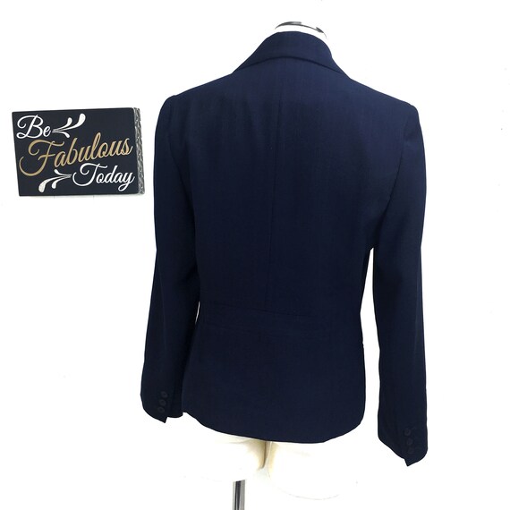 Vintage NWT Deadstock Navy Blue Rena Rowan Blazer… - image 4