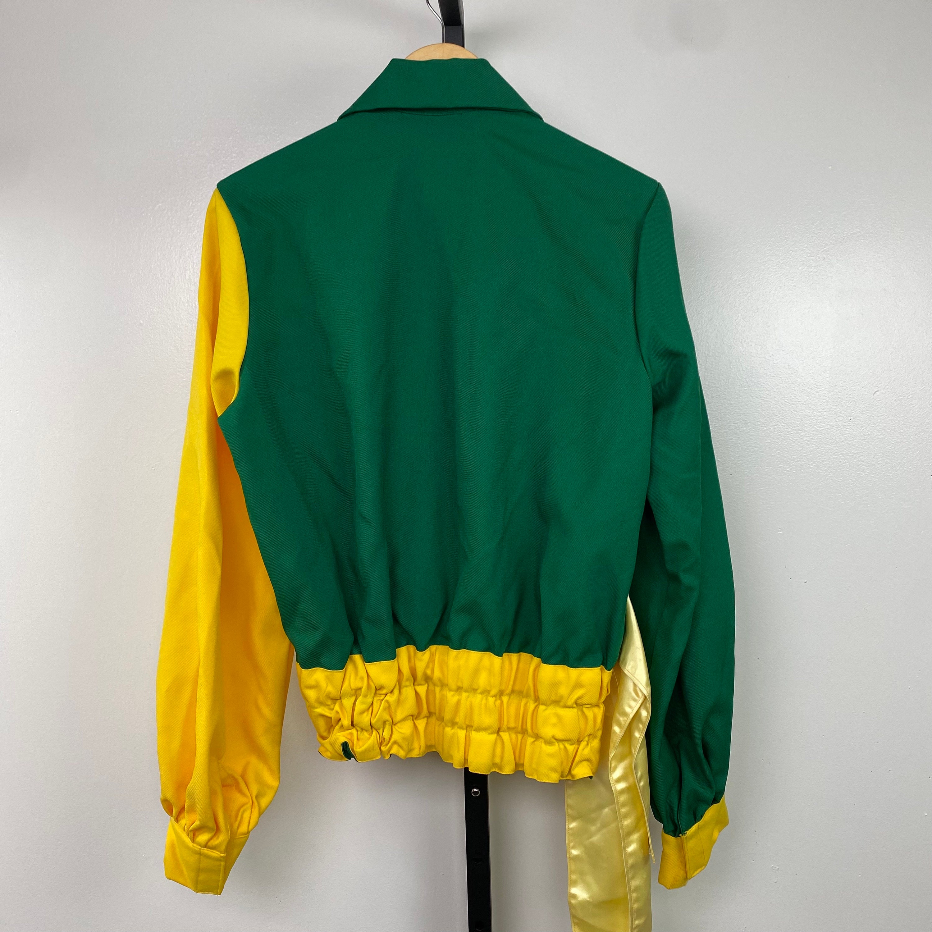Vintage 70s Green & Yellow Marching Band Uniform Jacket 100