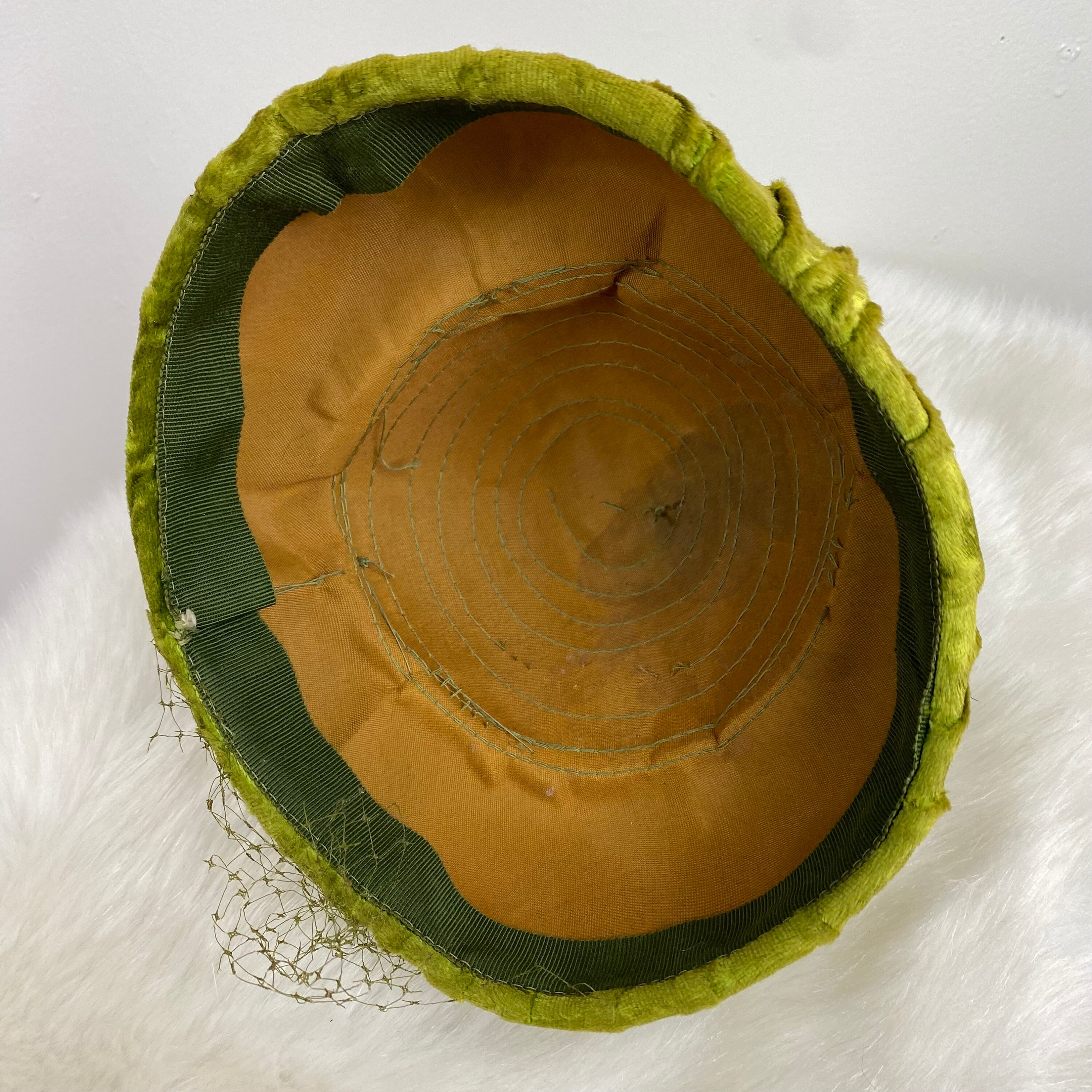 Vintage 60s Green Swirl Hat Genie Dome Birdcage - Etsy display picture 2