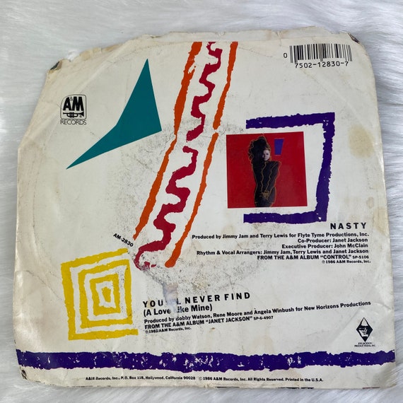 Janet Jackson Nasty/you'll Never Find A Love Like Mine 45 RPM 7