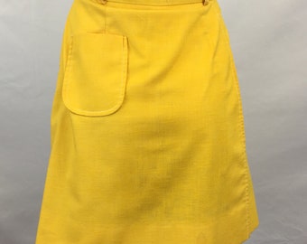 Vintage The Villager 50s 60s Sunshine Yellow High Waisted Skorts