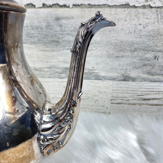 Vintage WM Rogers Silver-plate Coffee Pot Pitcher - Series Number