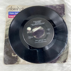Peter Gabriel & Kate Bush 45 RPM Maxi Single Don&#39;t Give Up 1986 Geffen Records