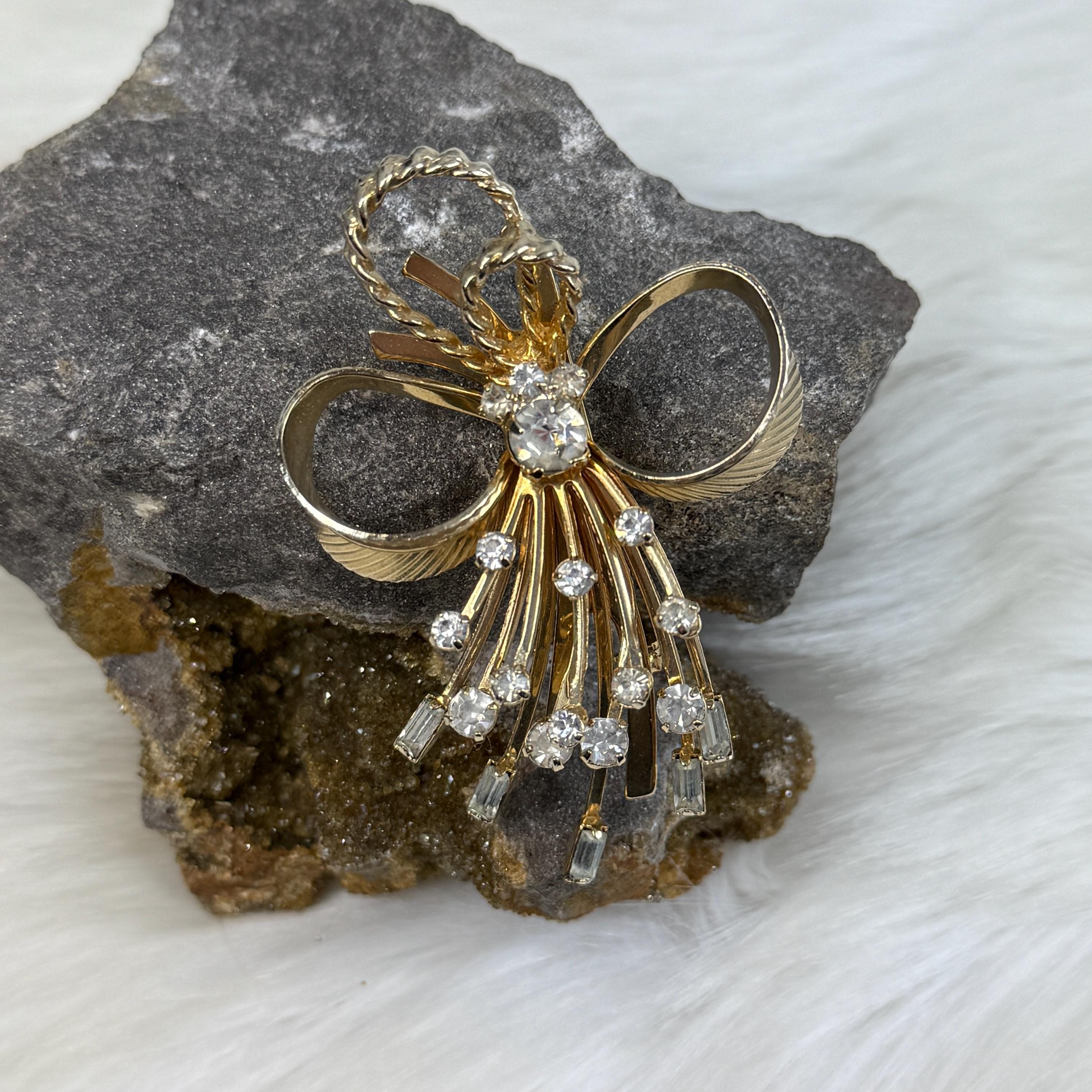 Brooch, vogue bijoux, - Gem