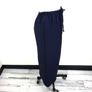 Vintage 90s Eve Adams Blue Pinstripe Skirt Small Free Shipping image 3