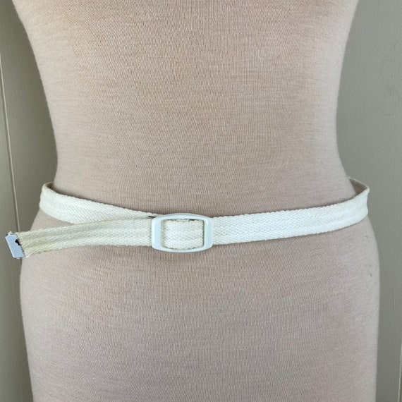 Vintage Off-White Cord Belt - image 1