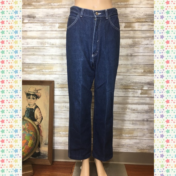 Vintage 80's P.S. Gitano High Waisted Dark Wash 1… - image 1