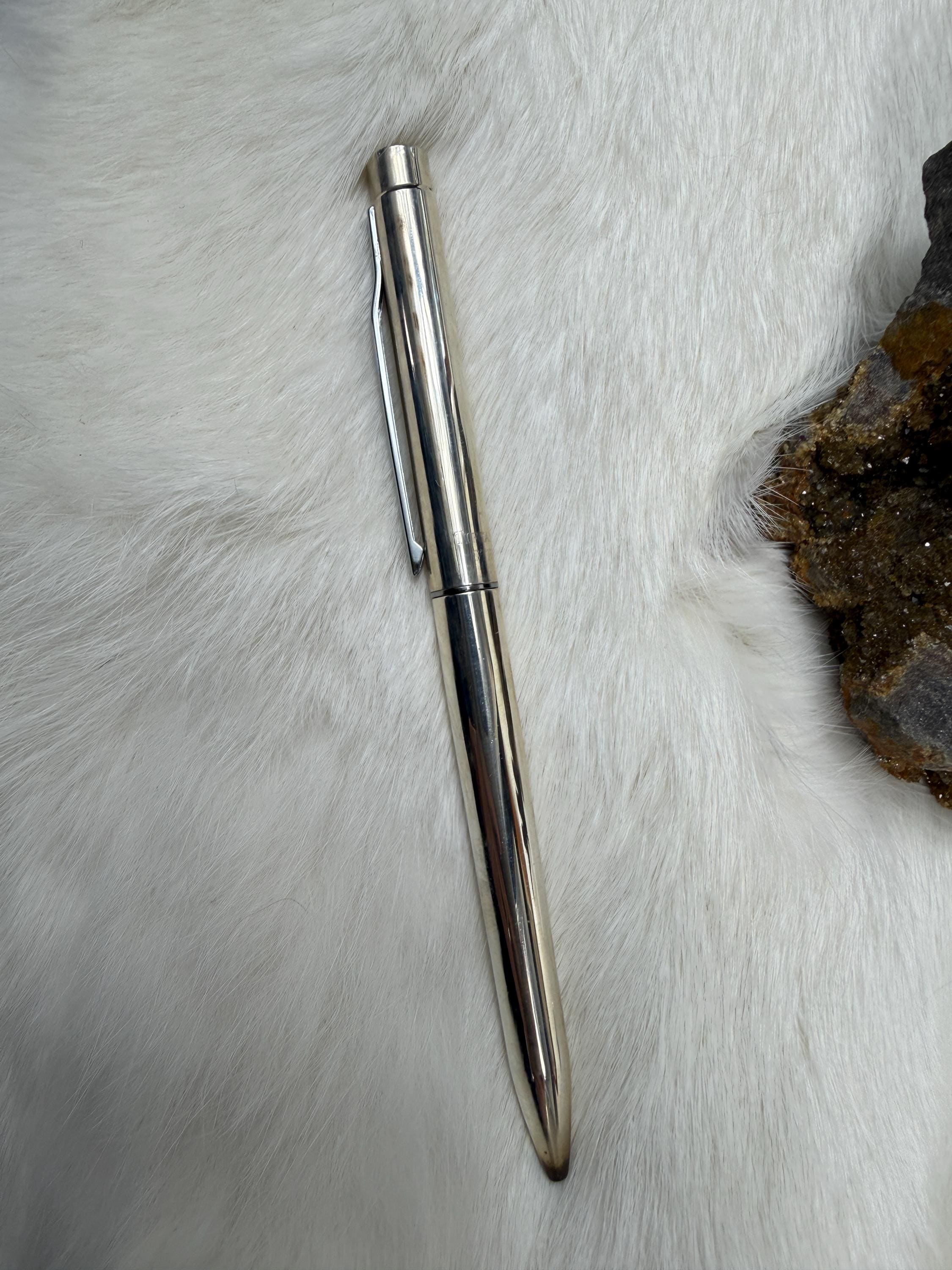Vintage Sterling Silver Retractable Pencil - Etsy