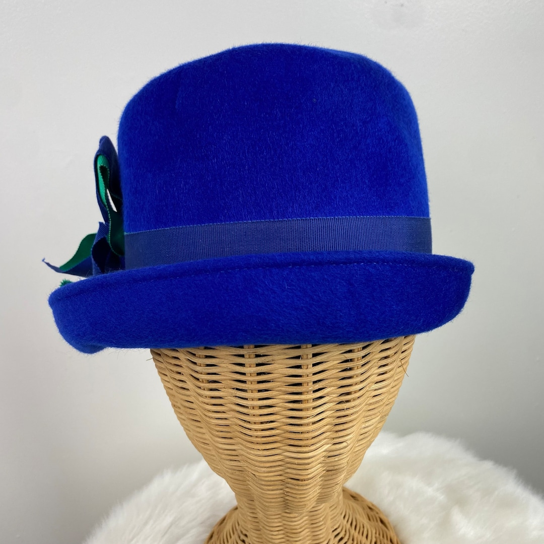 Vintage Madeline Glamour Felts Terry Sales Corp Royal Blue W  display picture 3