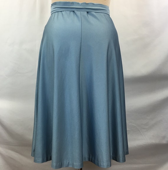 Vintage Ship ‘N Shore Pale Blue Belted Skirt - image 4