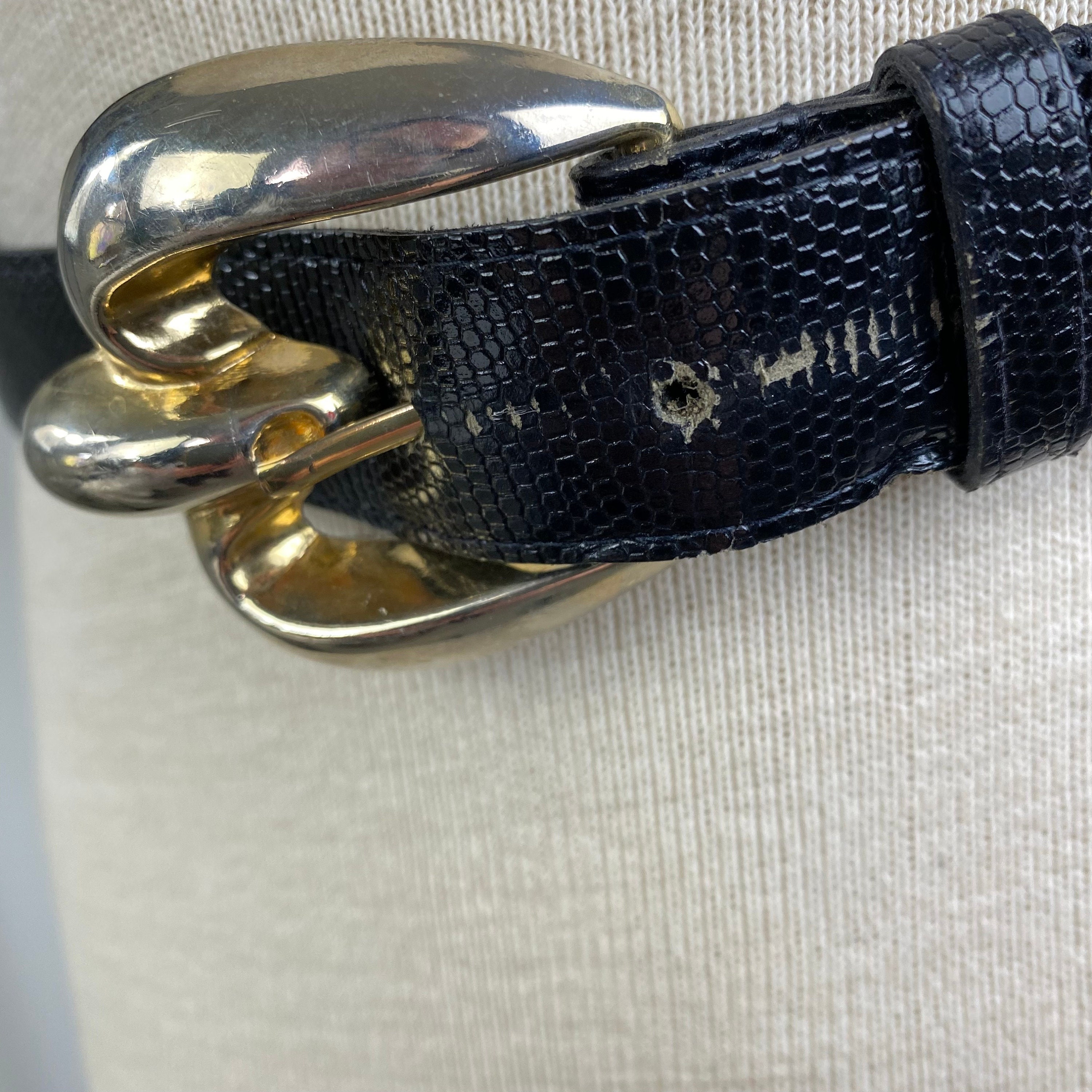 Vintage Accessories by Pearl Genuine Leather Belt Black  display picture 1