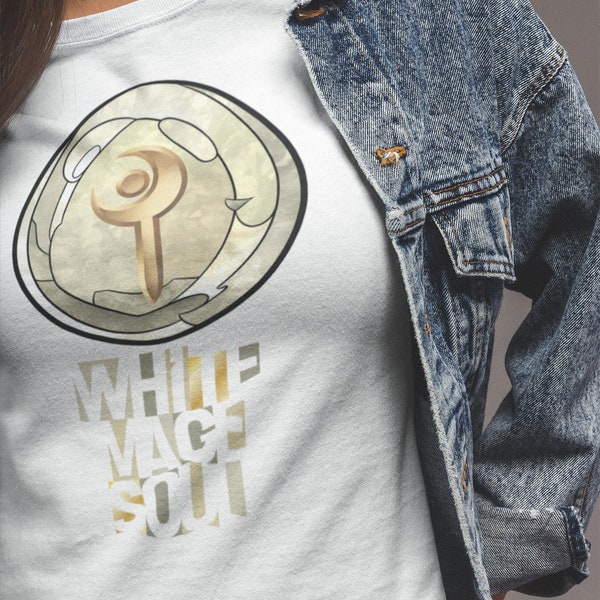 Final Fantasy 14 White Mage Soul Crystal Shirt - Original Artwork T-Shirt for WHM from FF14 FFXIV