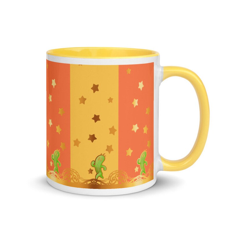 Gold Parasaucer Colorful Mug Illustration Inspired by Final - Etsy