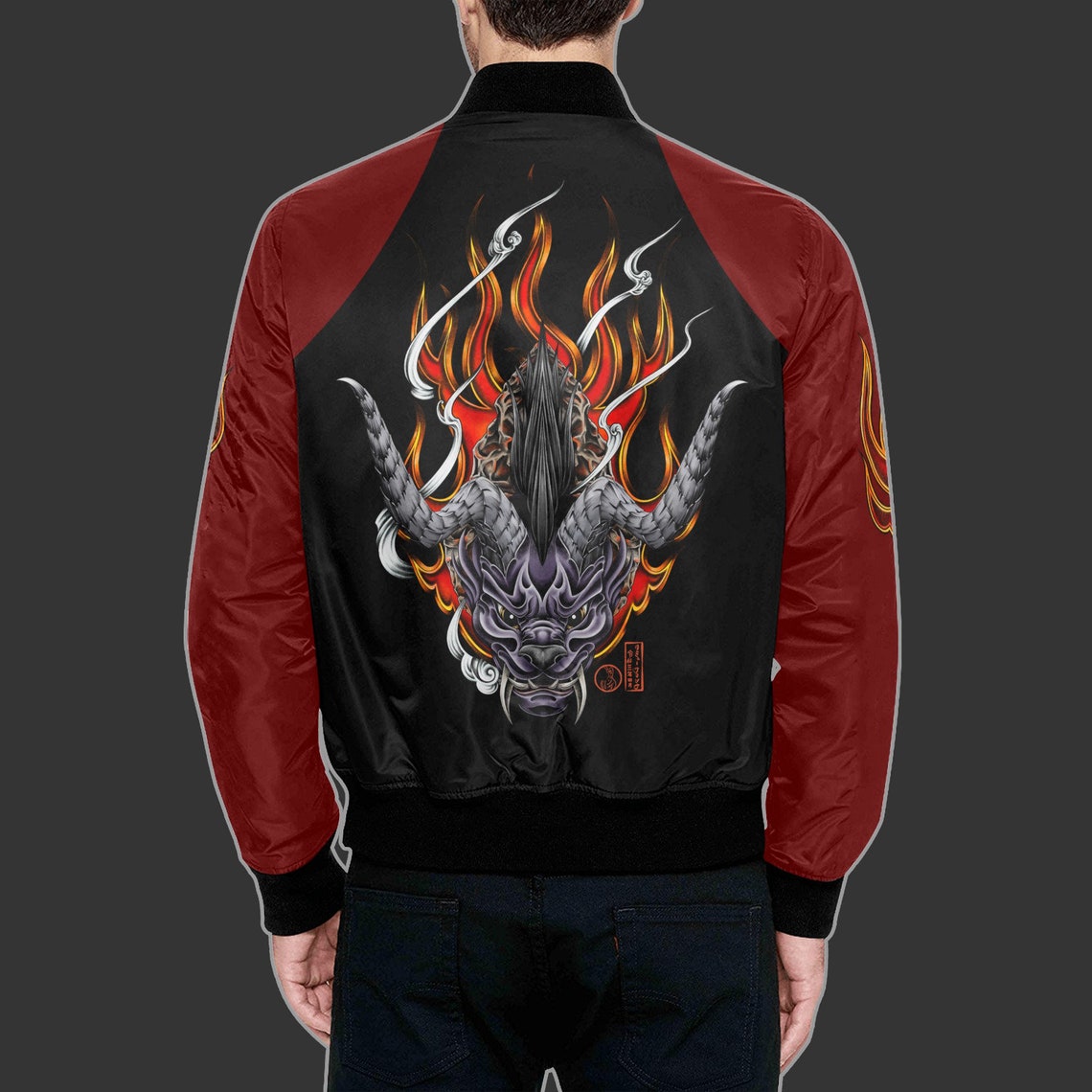 FF14 King Behemoth KB Jacket Original Art Inspired by FFXIV | Etsy