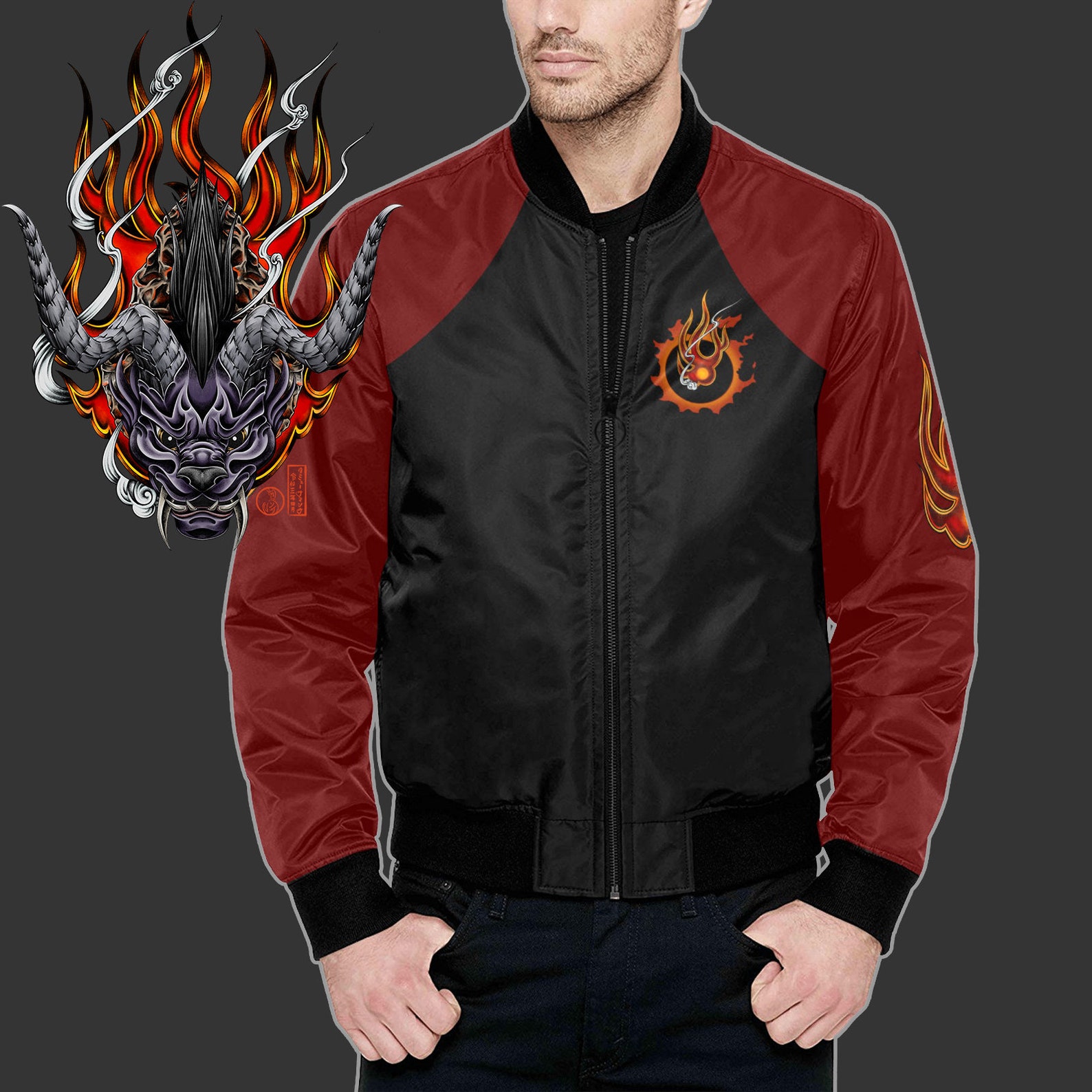 FF14 King Behemoth KB Jacket Original Art Inspired by FFXIV | Etsy