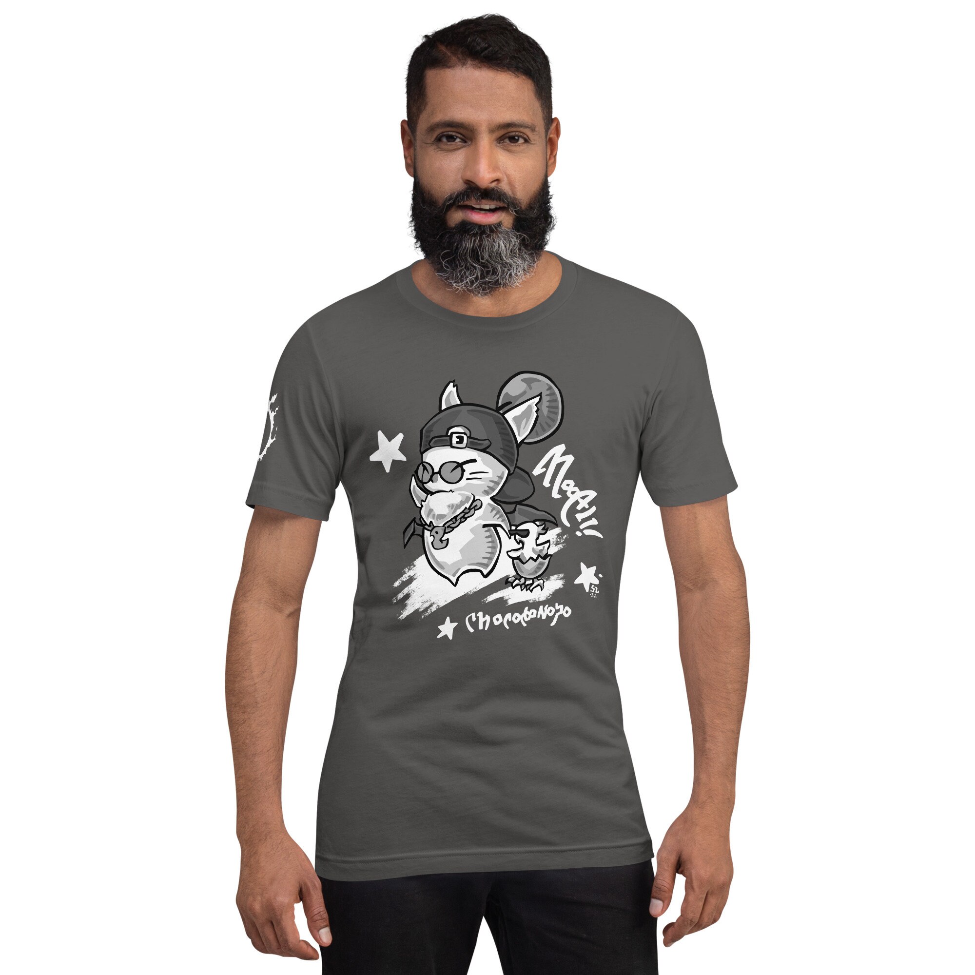 Moogle kupo tshirt para meninas final fantasia xiv jogo topos moda feminina  t camisa de algodão