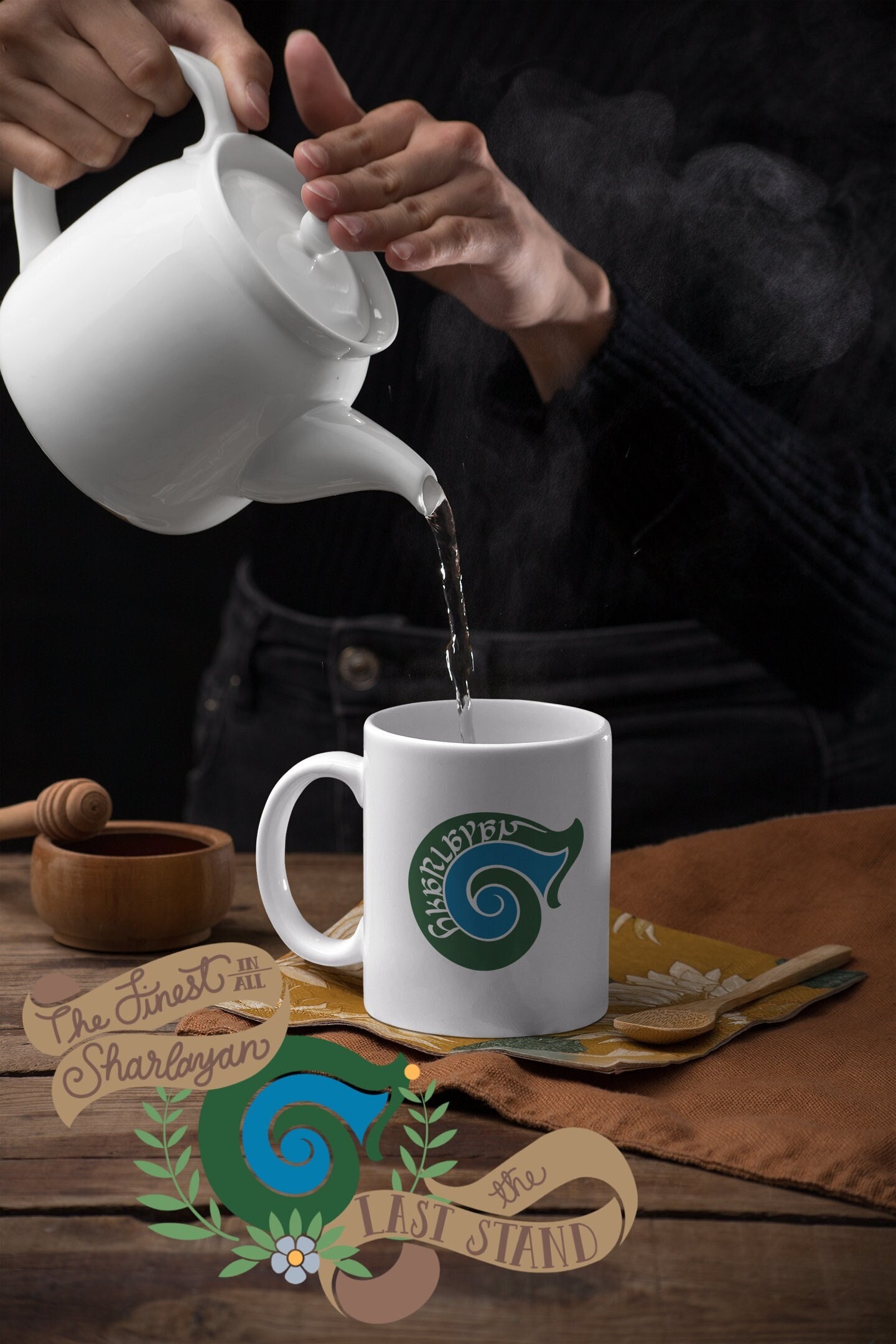 The Last Stand in Sharlayan Coffee Mug Based off of the Cafe in