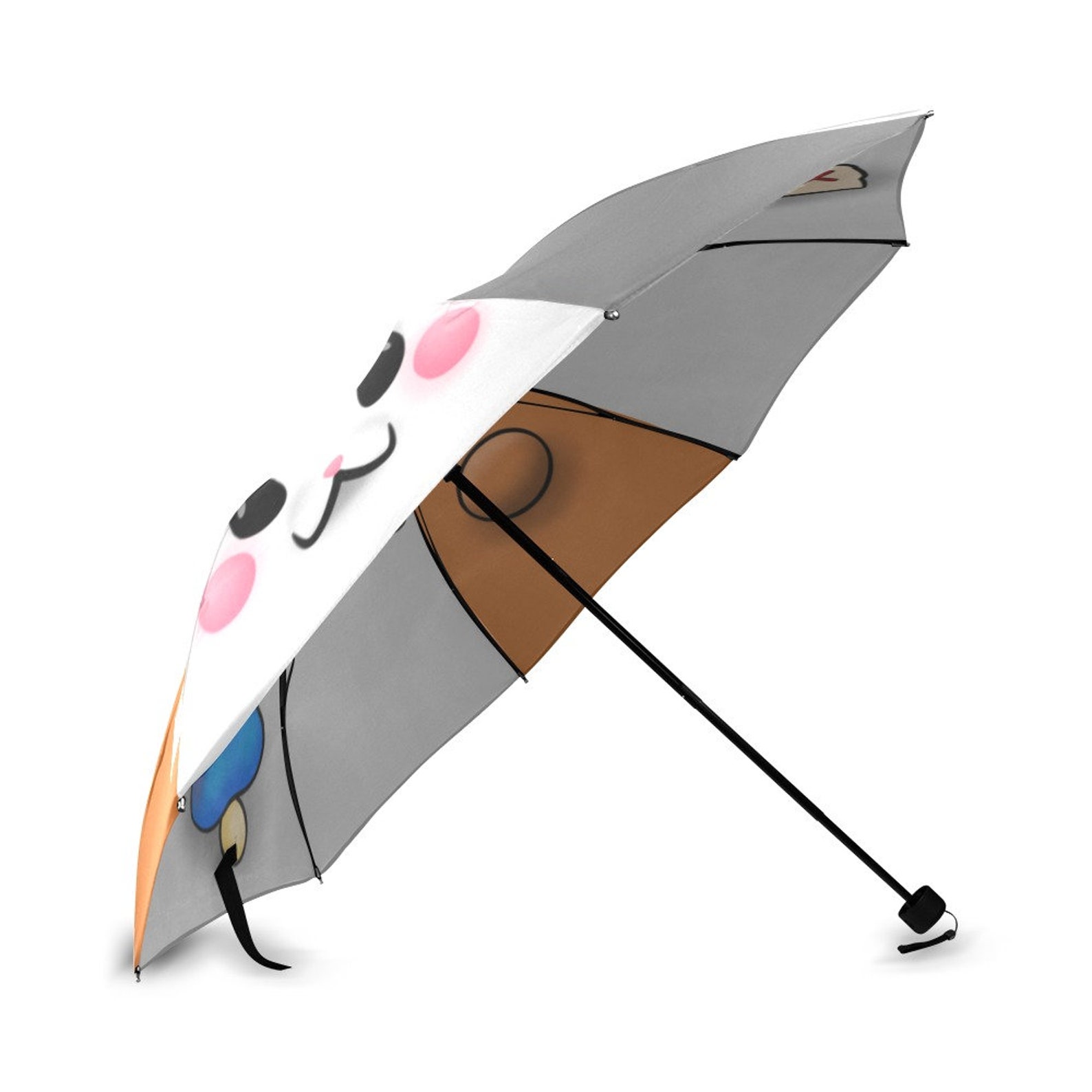 Fat Cat Umbrella Hand Illustrated Parasol Inspired by Final Etsy