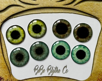 Blythe Eye Chips 4 Pack of Slightly Flawed On Sale Blythe Doll Eyes Realistic Resin Chips Custom Blythe Doll Eye Chips Pack 19