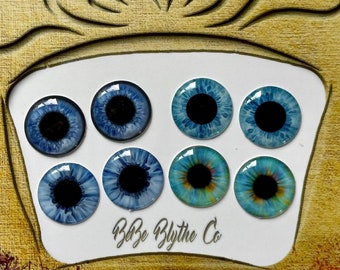 Blythe Eye Chips 4 Pack of Slightly Flawed On Sale Blythe Doll Eyes Realistic Resin Chips Custom Blythe Doll Eye Chips Pack 23