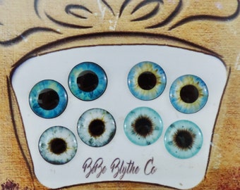 Blythe Eye Chips 4 Pack of Slightly Flawed On Sale Blythe Doll Eyes Realistic Resin Chips Custom Blythe Doll Eye Chips Pack 8