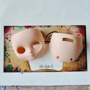 Middie Blythe Doll Faceplate for Customizing, Blythe Face Plate, Blythe Doll Kit, Customize Blythe, Custom Blythe Doll, Blythe Starter Kit