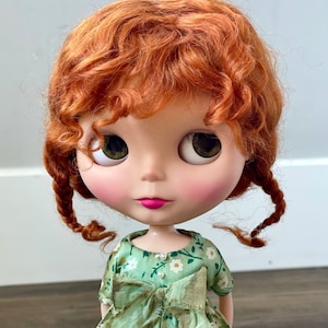 Mohair Blythe Wig, 10-11&#39; Doll Wig, Blythe Doll Supplies, Custom Blythe, Blythe, Blythe Doll, Blythe Dolls, Hair for Blythe Doll