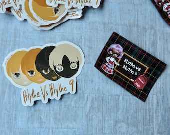 Blythe vs. Blythe 9 Sticker and Magnet Set
