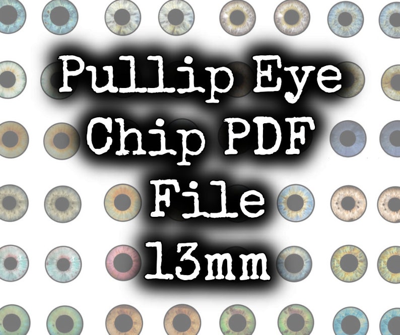 13mm Pullip Eye Chips To Print and Make at Home PDF File and | Etsy