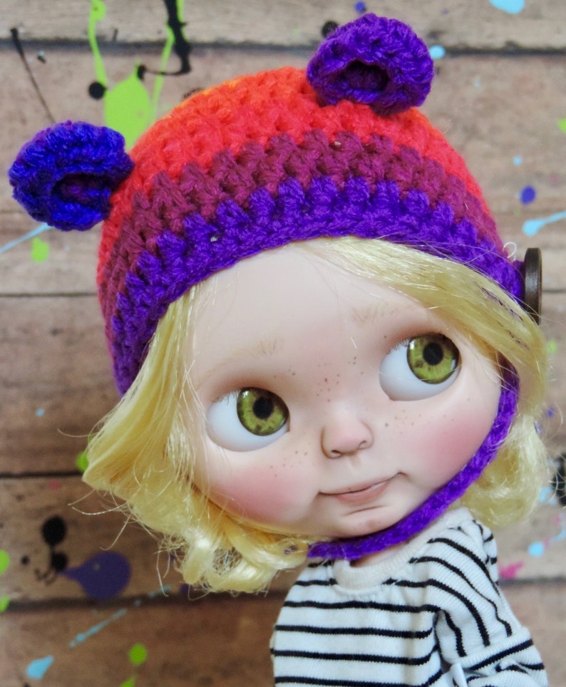 Blythe Doll Custom Blythe Blythe Beanie Green Blythe Hat Blythe Blythe Hat Blythe Custom Blythe Helmet Blythe Crochet Hat