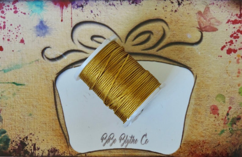 Yellow Custom Blythe Doll String Cord for Custom Blythe Pull Strings BeBe Blythe Co Custom Blythe Dolls Small Spool