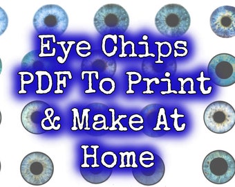 12mm Pullip Printable Eye Chips PDF Natural Eyes Part 1 Theme - Etsy Norway