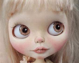 Blythe Middie and Pullip Doll Eyes Realistic Resin Chips Custom Customize OOAK Art Doll Petite Blythe Eye Chips Mini Pullip Eye Chips C13