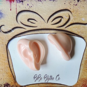 Ears for Blythe, Custom Blythe Doll Ears, Doll Ears, Ears for a Blythe Doll, BeBe Blythe Co, Blythe Ear