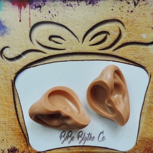 Ears for Blythe, Custom Blythe Doll Ears, Doll Ears, Ears for a Blythe Doll, BeBe Blythe Co, Blythe Ear