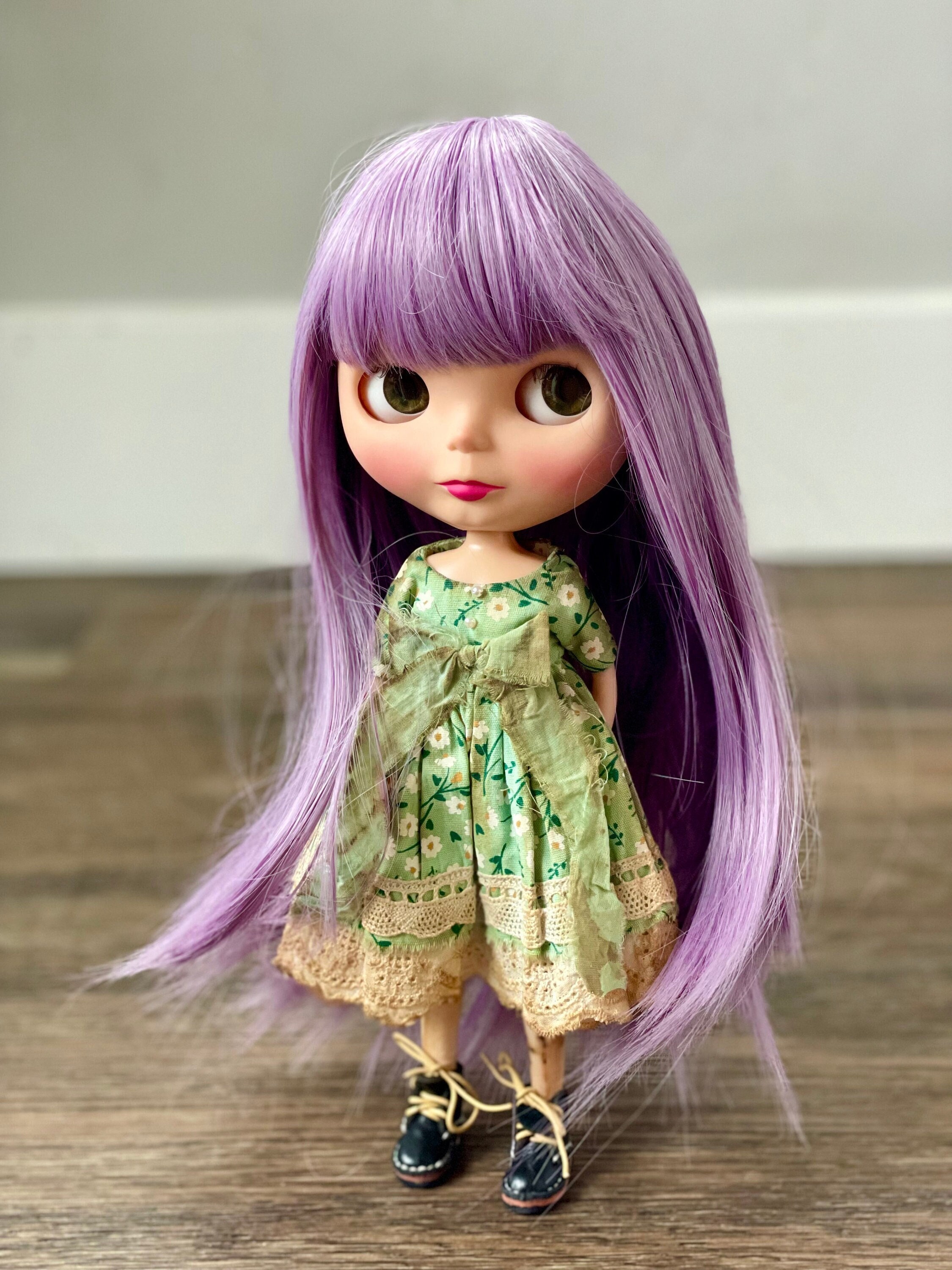 Purple Dreams Dye Premium Smart Doll Wig – Size 8.5″ – Dollofakind