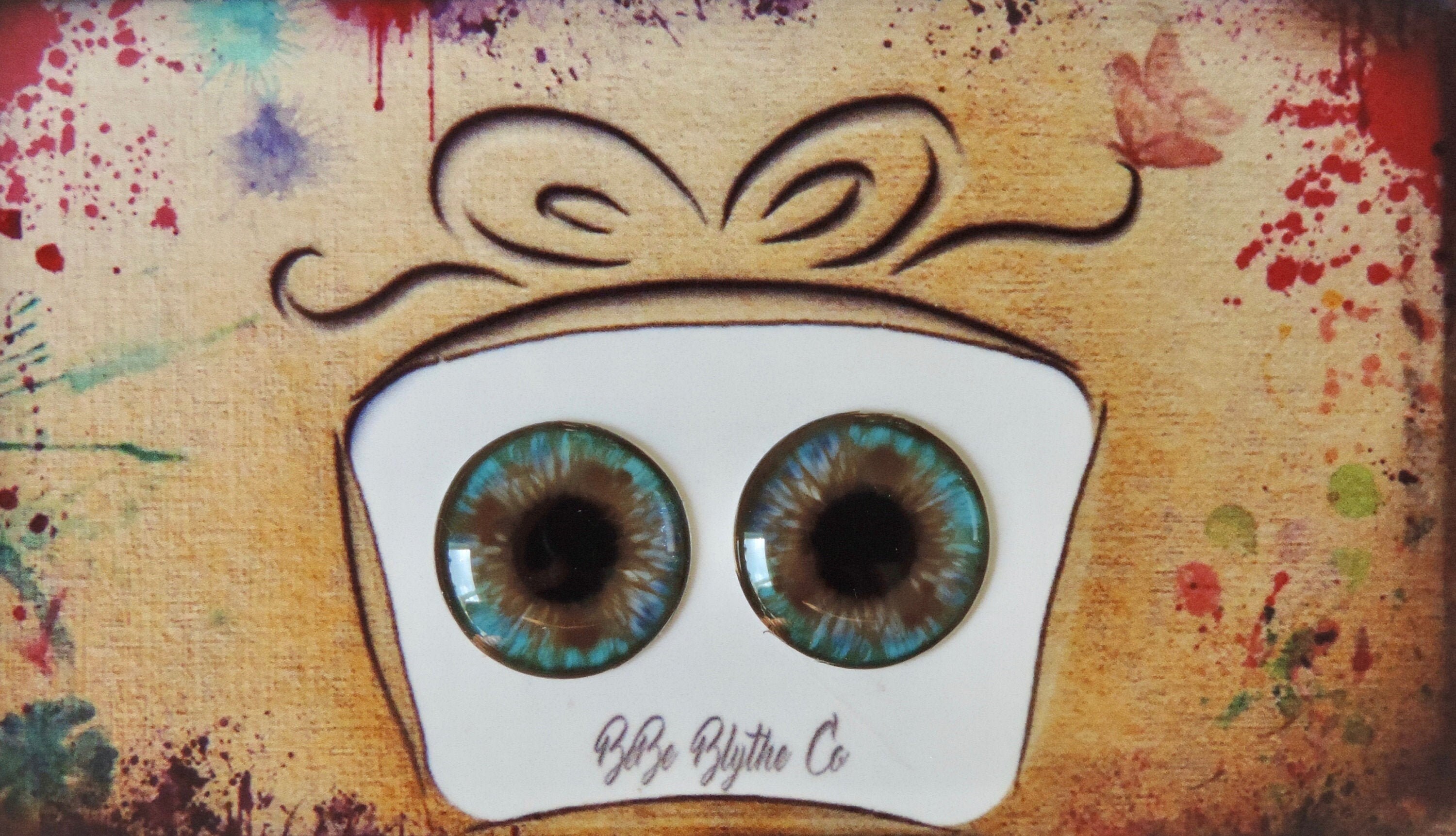 Blythe Eye Chips - Middie, Petite & Pullip Eye Chips, Realistic Doll Eyes, Custom Blythe Doll Eye Chips, Blythe Custom, Blythe Eyes B13