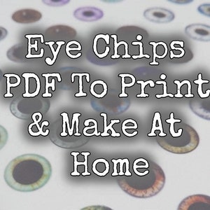 Blythe Eye Chips To Print and Make at Home PDF File and How to Make Your Own Custom Blythe Eye Chips Resin Eyes for Blythe Dolls