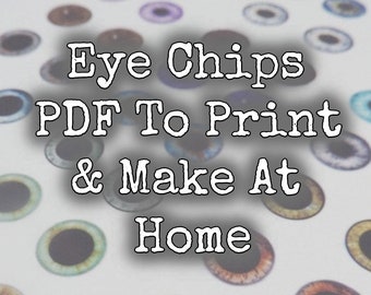 12mm Pullip Printable Eye Chips PDF Natural Eyes Part 1 Theme - Etsy Norway