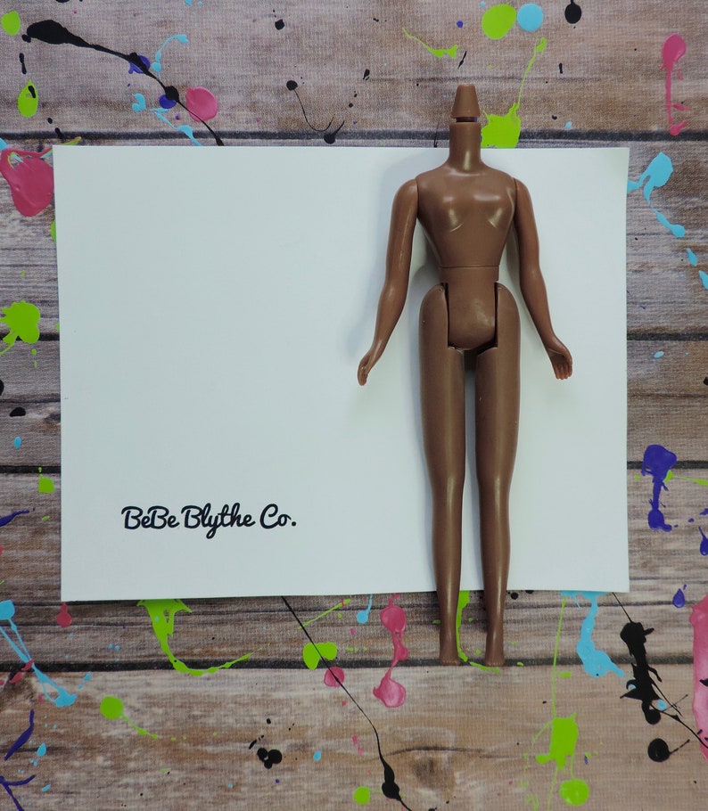 Black Licca Doll Body Replacement Doll Body Doll Body Blythe Doll Custom Black Blythe Doll Body Body for Blythe Size Small Blythe