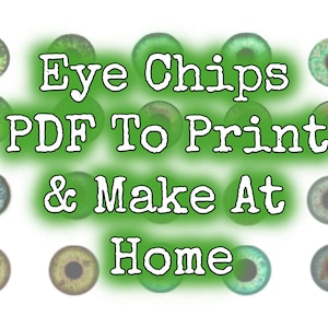 Green Blythe Eye Chips To Print and Make at Home PDF File and How to Make Your Own Custom Blythe Eye Chips Resin Eyes for Blythe Dolls