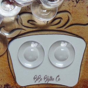Clear Plastic Blythe Eye Chips for Painting Paint your Own Custom Eye Chips Small Pupil Customize OOAK Artist Art Doll  US Seller