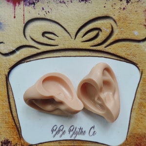 Ears for Blythe, Custom Blythe Doll Ears, Doll Ears, Ears for a Blythe Doll, BeBe Blythe Co, Blythe Ear