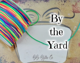 1 Yard of Neon Rainbow String for Custom Blythe Doll Cord for Custom Blythe Pull Strings BeBe Blythe Co Custom Blythe Dolls