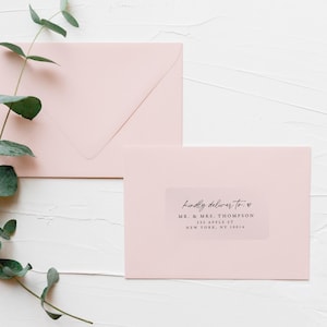 Clear Guest Address Labels for Wedding Invitations – Custom Recipient Address Stickers, White or Transparent Mailing Labels for Guest List