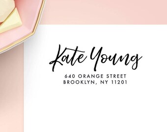 Custom Return Address Labels – Modern Calligraphy Stickers, Personalized Address Label Stickers for Mail & Invitations