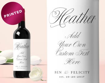 Custom Wine Label Wedding, Custom Wine Labels, Personalized Wine Label, Wedding Decoration Wine, Wedding Wine Labels, Anniversary Gift
