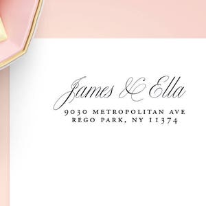 Return Address Labels, Custom Wedding Address Labels, Clear Address Stickers, Calligraphy Return Address Labels, Invitation Address Labels
