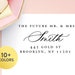 The Future Mr and Mrs Return Address Labels, Wedding Address Labels, Clear Address Labels, Gold Foil Address Stickers, Custom Mailing Labels