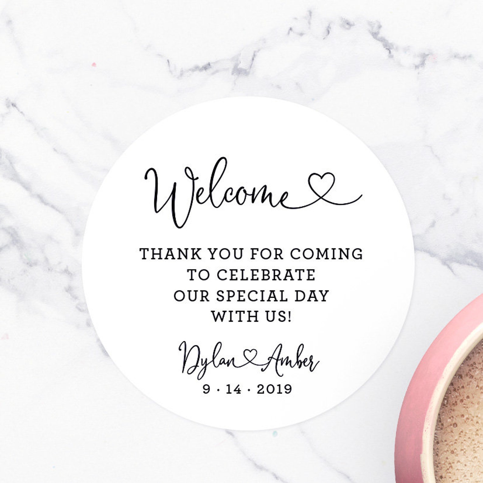 Welcome Stickers Wedding Bag Wedding Favor Stickers - Etsy